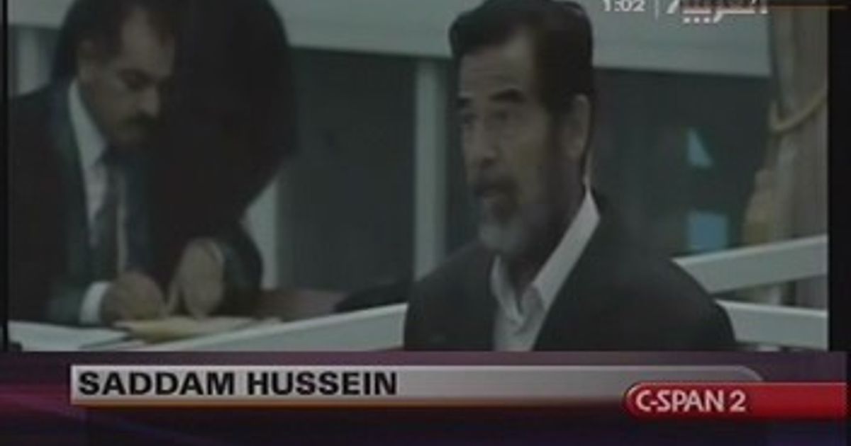 Saddam Hussein Trial October C Span Org