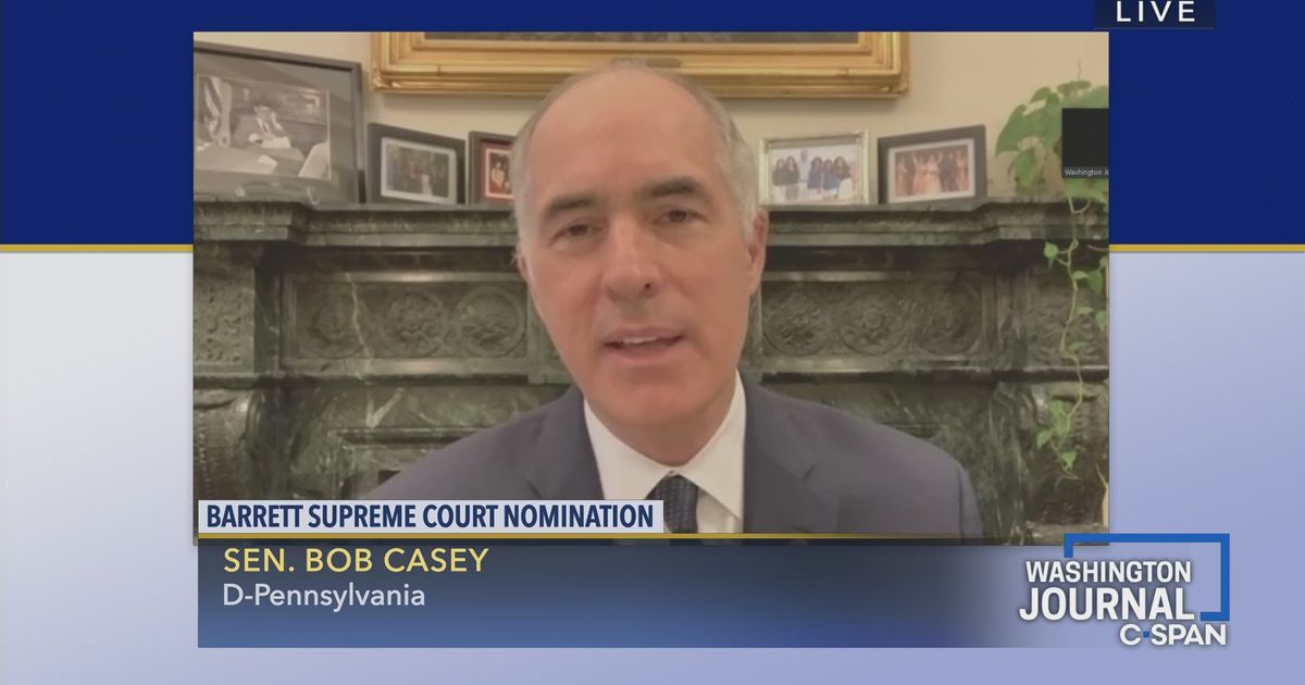 Senator Bob Casey On The Barrett Supreme Court Nomination Video C